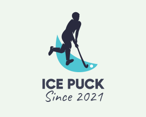 Ice Hockey Athlete  logo design