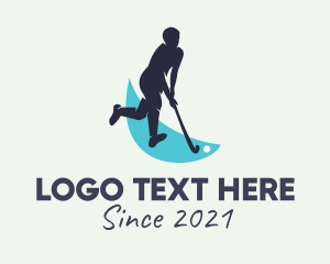 Trainer - Ice Hockey Athlete logo design