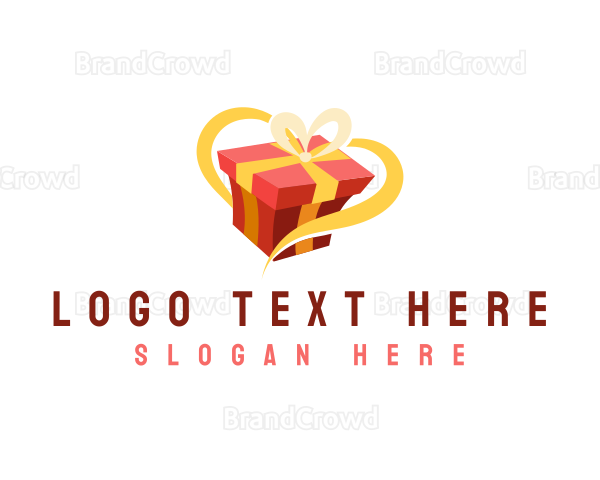 Gift Box Ribbon Logo