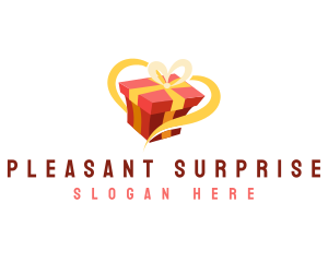 Surprise - Gift Box Ribbon logo design