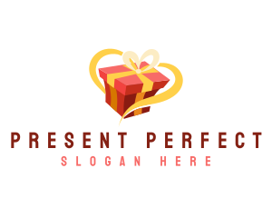 Gift - Gift Box Ribbon logo design