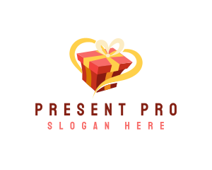 Gift - Gift Box Ribbon logo design