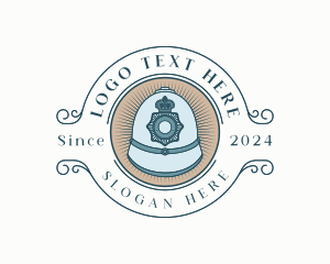 Law Enforcement - British Police Cap Uniform logo design