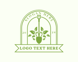 Hose Spray - Landscaping Yard Shovel logo design