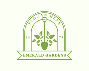 Landscaping Yard Shovel logo design