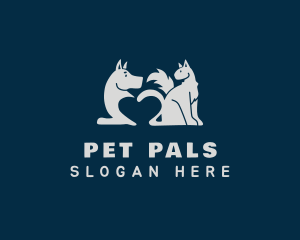 Pet Dog Cat  logo design