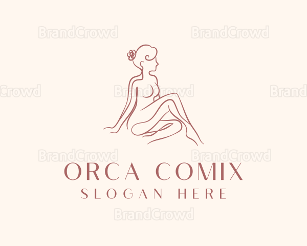 Nude Beauty Woman Logo