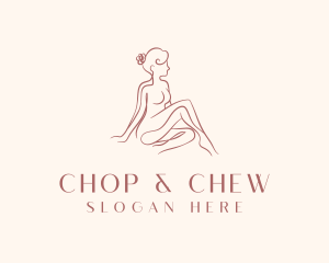 Nude Beauty Woman Logo