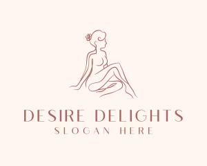 Nude Beauty Woman logo design