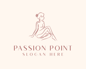 Lust - Nude Beauty Woman logo design