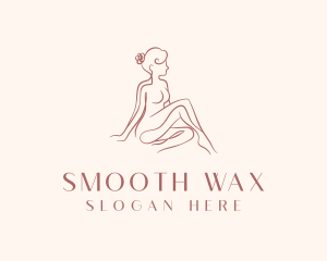 Nude Beauty Woman logo design