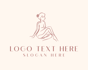 Nude - Nude Beauty Woman logo design