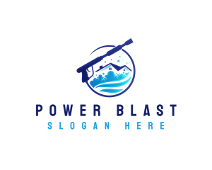 Power Wash Cleaner Maintenance logo design