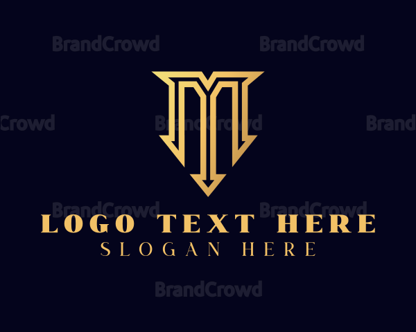 Royal Luxury Letter M Logo