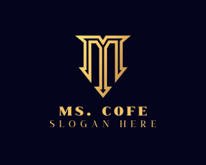 Royal Luxury Letter M  logo design