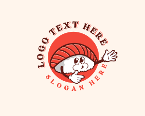 Toque - High Five Sushi logo design