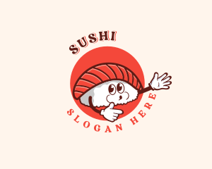 High Five Sushi logo design