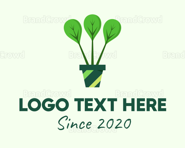 Green Plant Gardening Logo