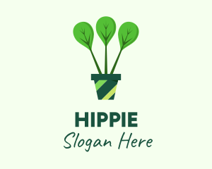 Green Plant Gardening Logo