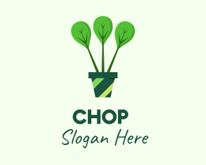 Green Plant Gardening Logo