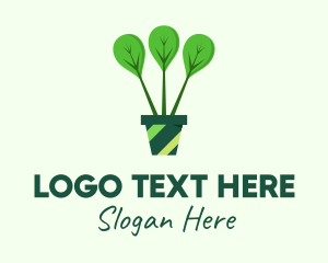 Green Plant Gardening Logo