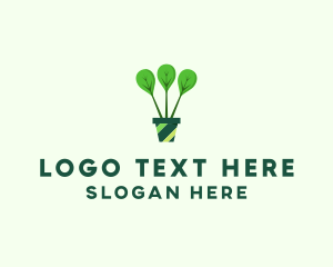 Green - Green Plant Gardening logo design