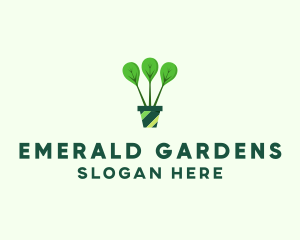 Green Plant Gardening logo design