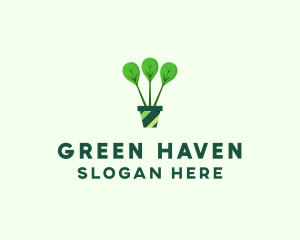 Green Plant Gardening logo design