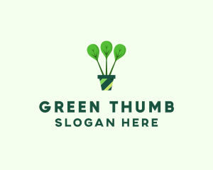 Green Plant Gardening logo design