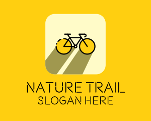 Trail - Bicycle Cycling Bike App logo design