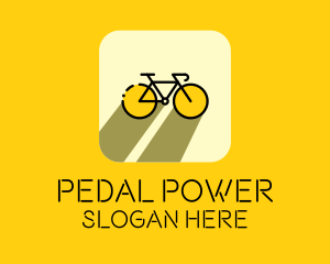 Bicycle Cycling Bike App logo design