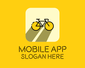 Bicycle Cycling Bike App logo design