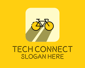App - Bicycle Cycling Bike App logo design