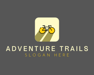 Bicycle Cycling Bike App logo design