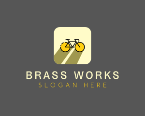 Bicycle Cycling Bike App logo design