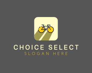 Bicycle Cycling Bike App logo design