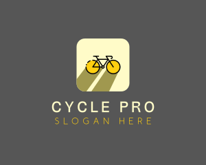 Bicycle Cycling Bike App logo design