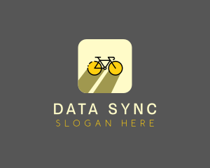 Bicycle Cycling Bike App logo design