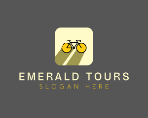 Bicycle Cycling Bike App logo design