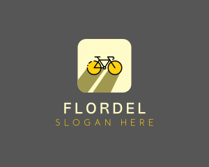 Bicycle Cycling Bike App logo design