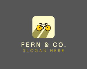 Bicycle Cycling Bike App logo design