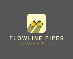 Bicycle Cycling Bike App logo design