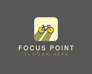 Bicycle Cycling Bike App logo design