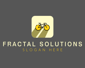 Bicycle Cycling Bike App logo design