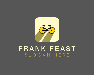 Bicycle Cycling Bike App logo design