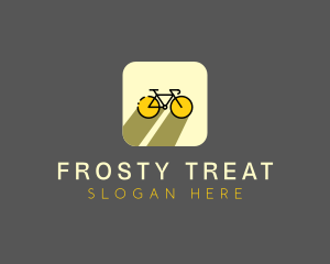 Bicycle Cycling Bike App logo design