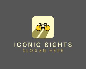 Bicycle Cycling Bike App logo design