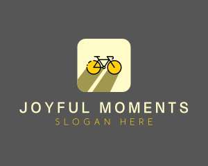 Bicycle Cycling Bike App logo design