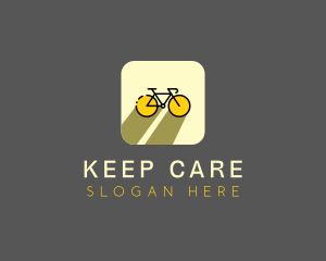 Bicycle Cycling Bike App logo design