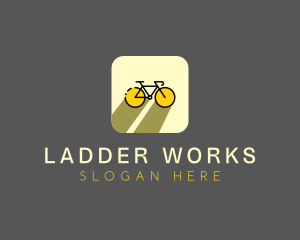 Bicycle Cycling Bike App logo design